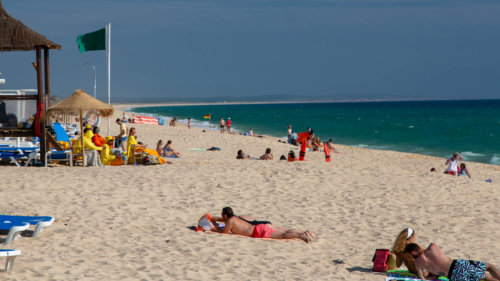 Comporta Beach sunbathers