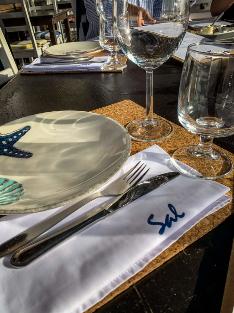Restaurante Sal Comporta table setting