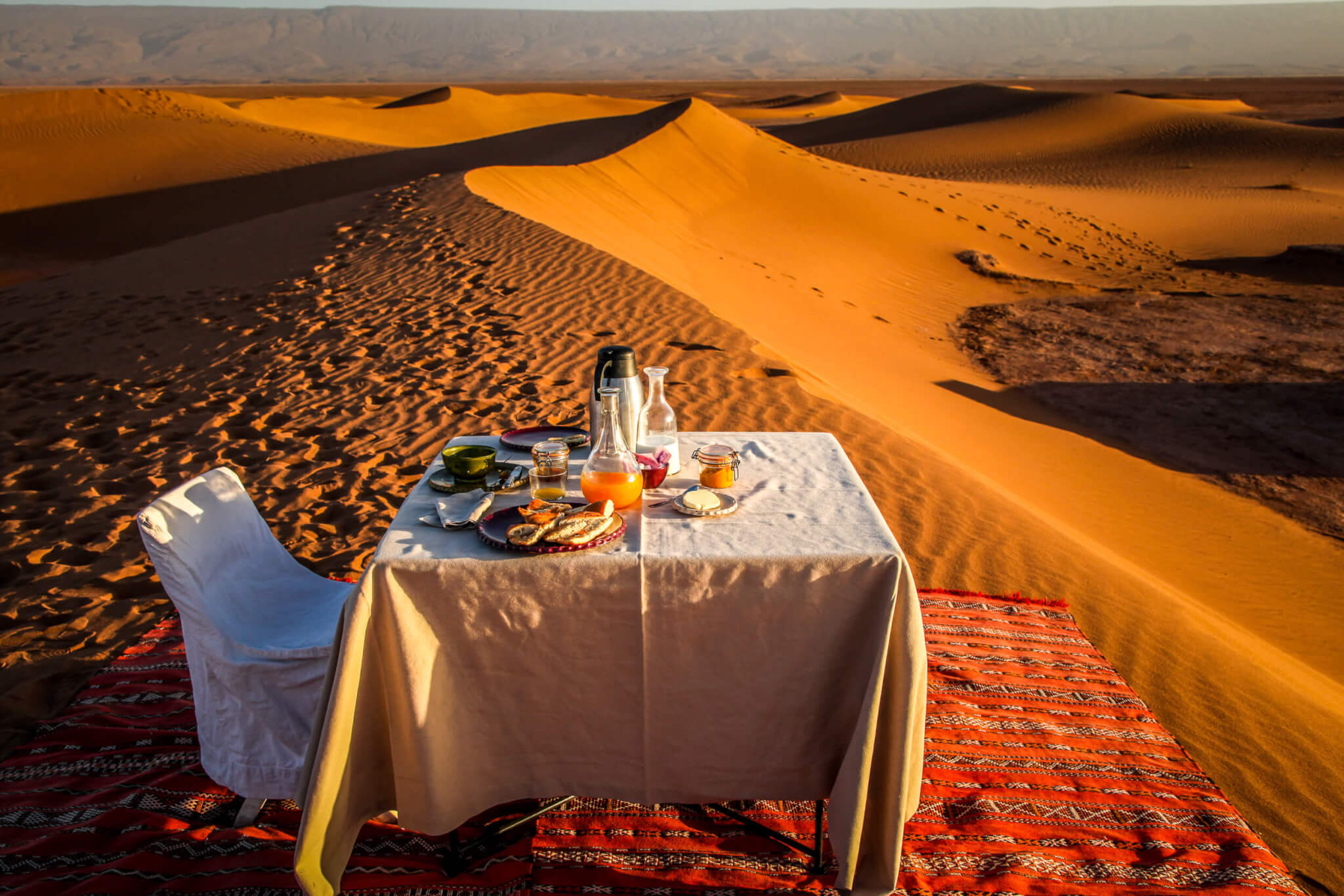Moroccan sunrise breakfast Dar Ahlam