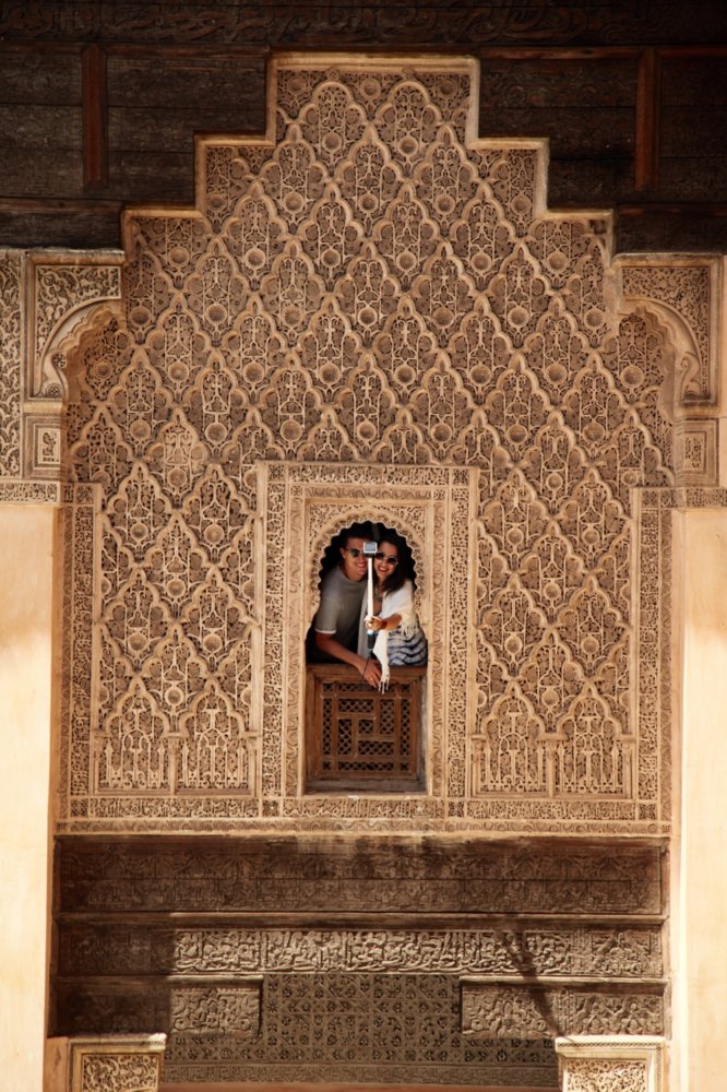 Ben Youssef Madrasa tourist selfie