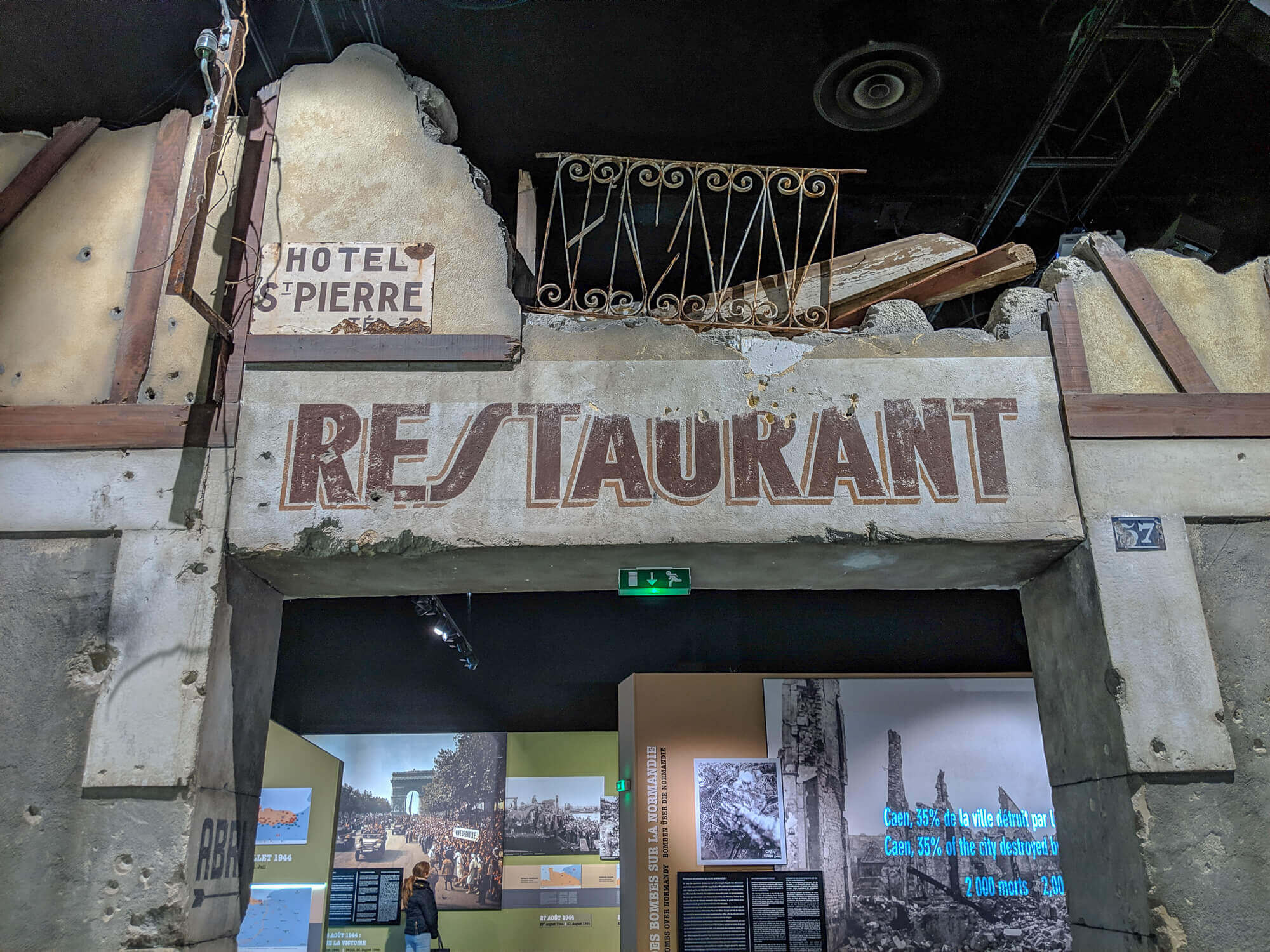 Caen Memorial bombed restaurant