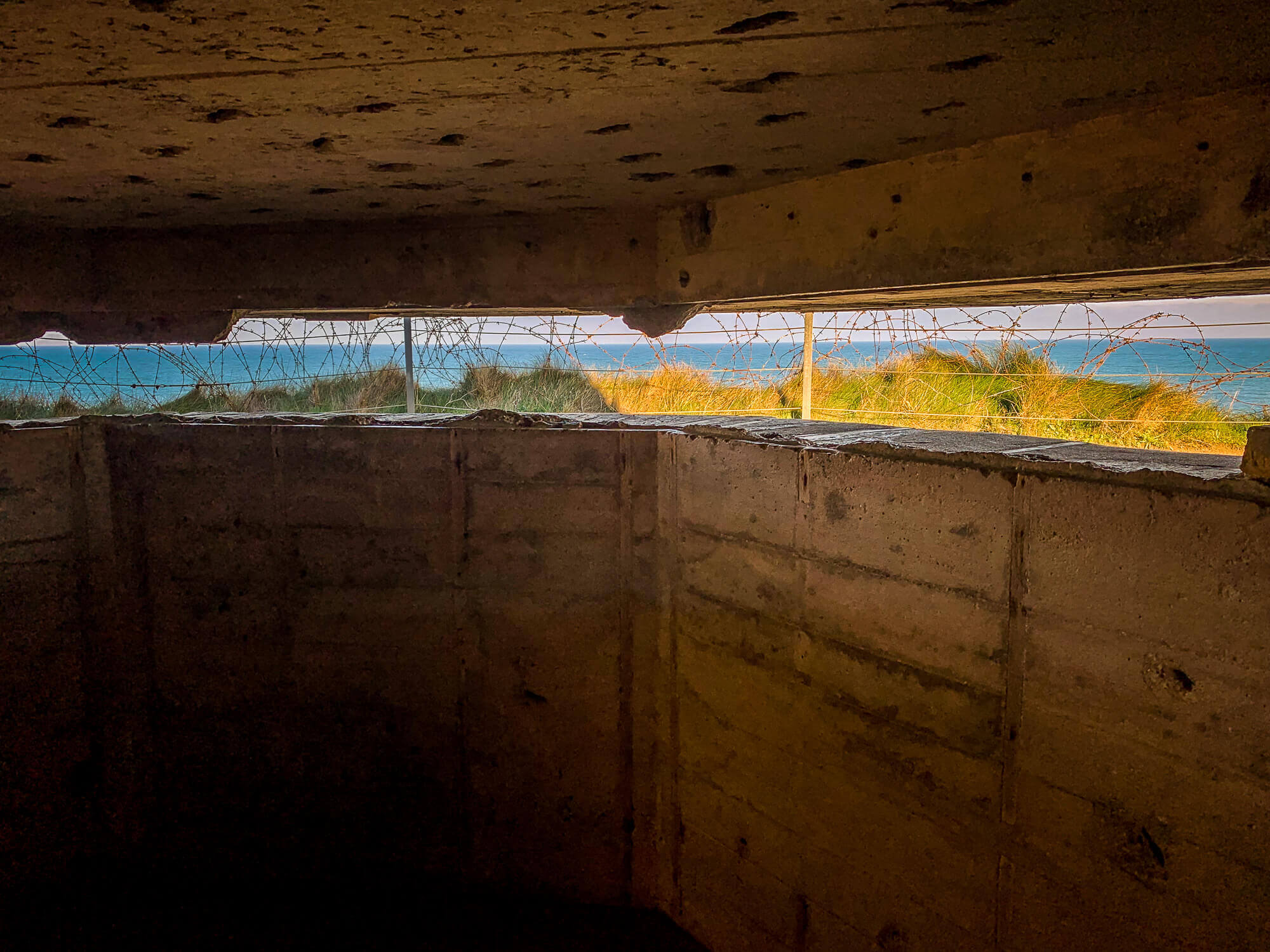 Pointe du Hoc bunker view