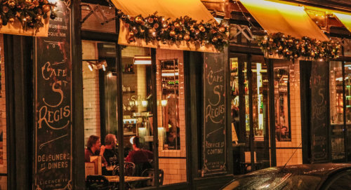 Cafe Saint Regis Paris entrance