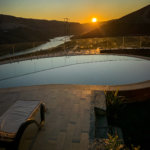 Vila Gale Douro pool at sunrise