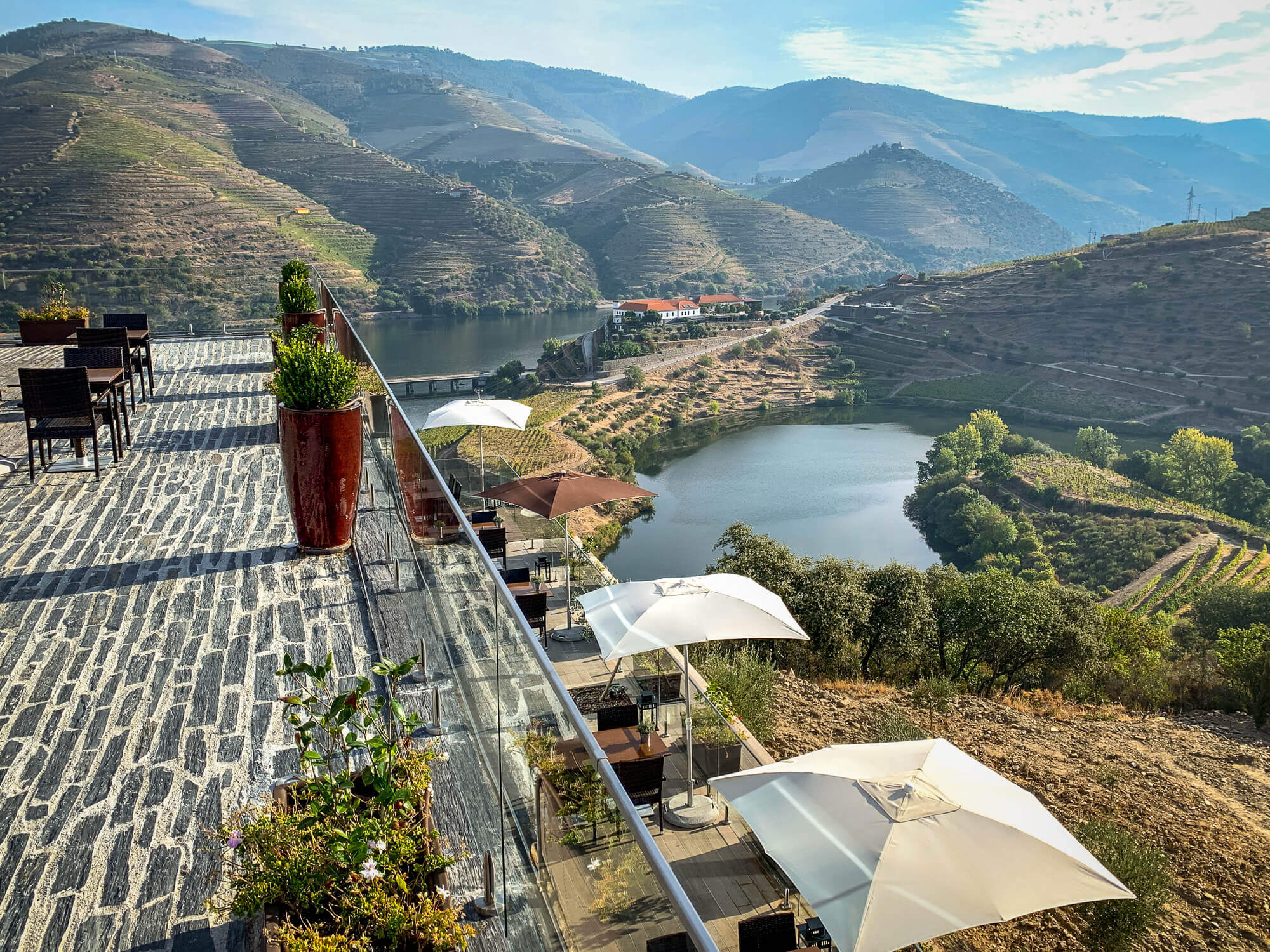 terrace view Vila Gale Douro