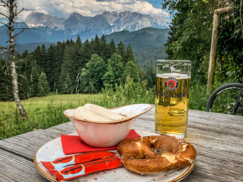 Elmauer Alm food with view