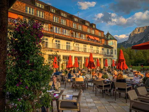 Schloss Elmau outdoor terrace