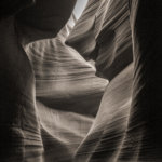 Antelope Canyon black and white photography
