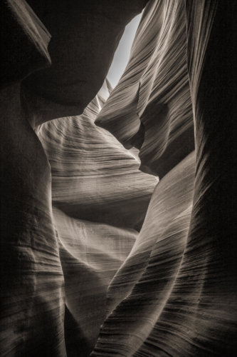 Antelope Canyon black and white photography
