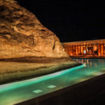 Amangiri pool at night