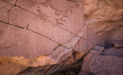 ancient writings Devil's Canyon Atacama