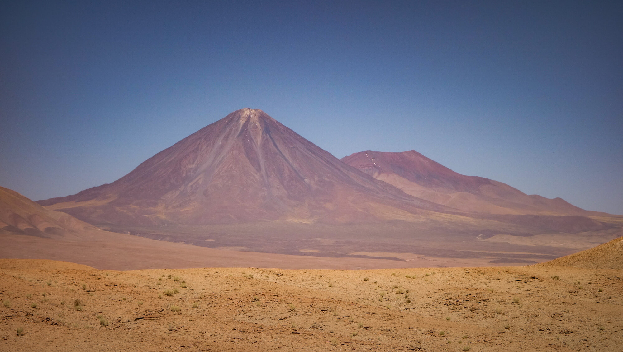 Volcano overlooking San Pedro de Atacama