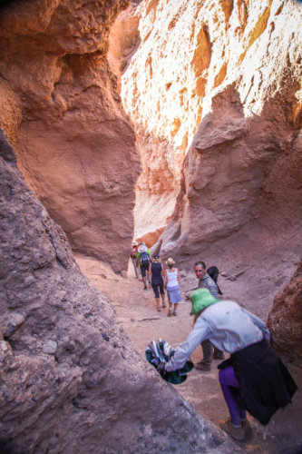 narrow canyon Devil's Canyon Atacama