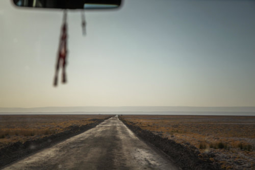 Driving to Salar de Atacama