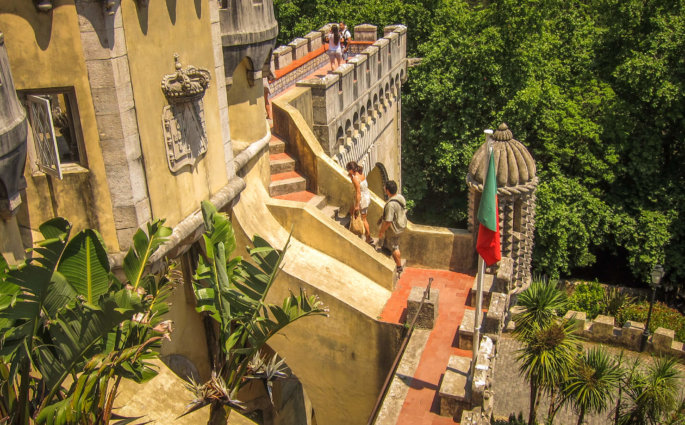 Pena Palace Sintra steps