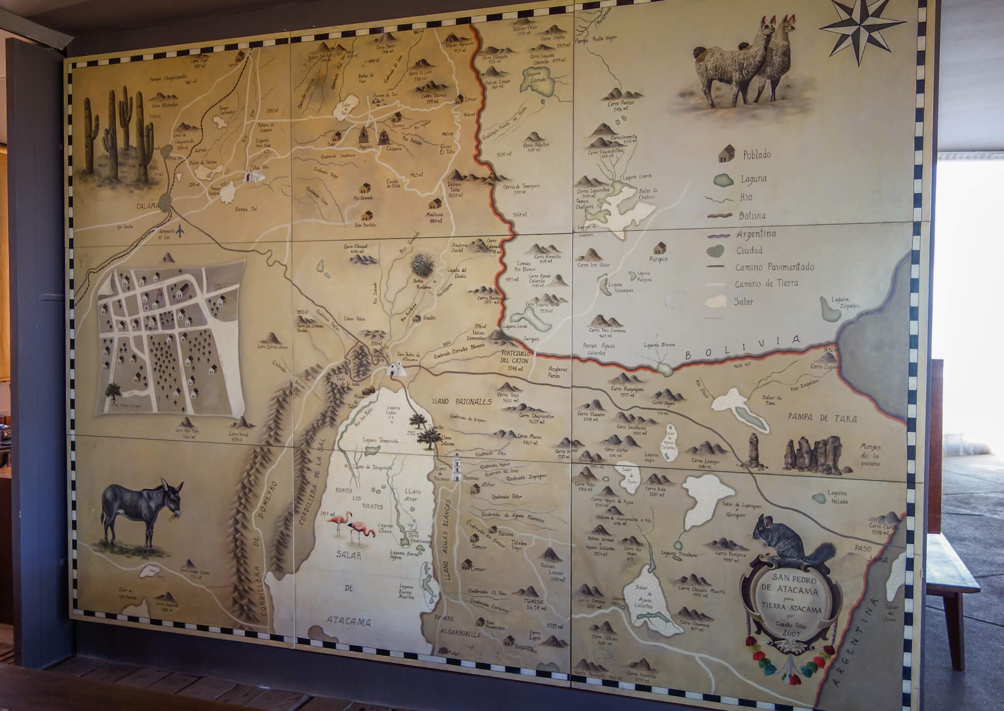 adventure map at Tierra Atacama
